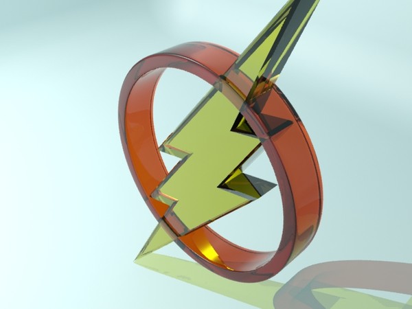 flash logo 3d model - Flash Logo... by christiano247